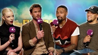 Chris Hemsworth wants to pull Jordan Banjo's nips?!