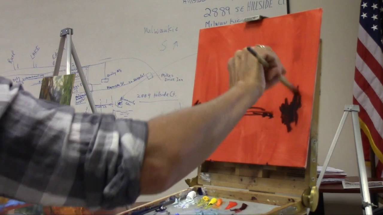 Willamette River Pastel & Oil