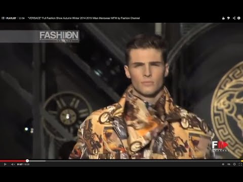 VERSACE" Full Fashion Show Autumn Winter 2014 2015 Milan Menswear MFW by  Fashion Channel - YouTube