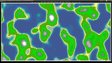 Procedural ASCII Terrain Generation with ncurses