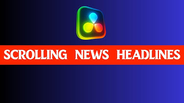 Make Professional News Ticker Animation in DaVinci Resolve !