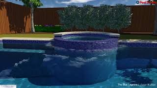 Dallas Custom Pool with Spa Design