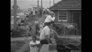 Waratah Brickworks Smoke Stack Demolition c1969