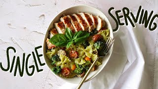 Single Serving Pesto Chicken Pasta | Pasta Recipe for One. by Jasma Fusion Cuisine 3,151 views 1 year ago 5 minutes, 43 seconds