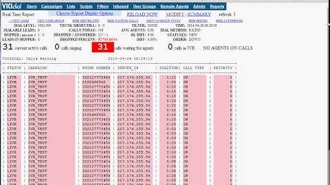 Test IVR using AMEX 150ports at Dialer20