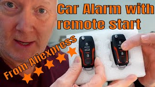 Car Alarm with remote start/stop from Aliexpress