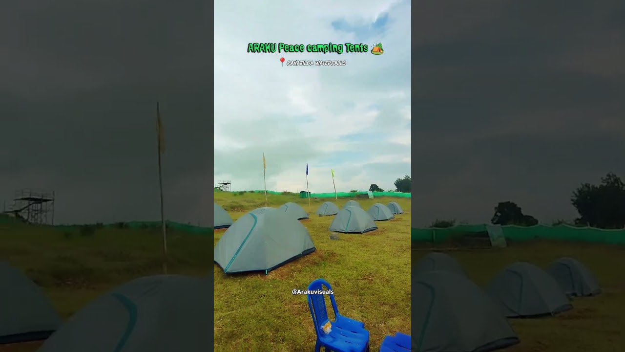 Araku Peace camping Tents 🏕️ near by ranajilda waterfalls ✅