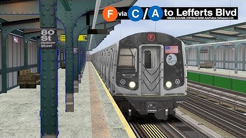 OpenBVE Special: (R160B) F Train to Lefferts Blvd via Fulton St/Queens Local