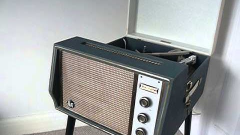Vintage Dansette Hifi Record Player c1962 Part 3. 78rpm