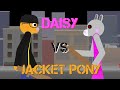 Jacket Pony vs Daisy Stickman Animation