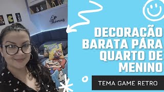 Decoração Quarto de Menino - Game retro - Super Mario