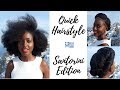 Natural Hair in Santorini |Quick Hairstyle #9 || Nakawunde