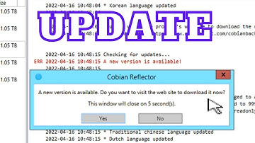 How to update Cobian Reflector