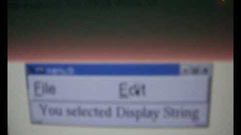TCL/TK Script with Menu Bar and Menus