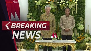 BREAKING NEWS - Penyataan Pers Presiden Jokowi dan PM Singapura Lee Hsien Loong di Istana Bogor
