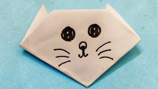 Origami Cat Easy Diy Paper Crafts Origami Cat Face