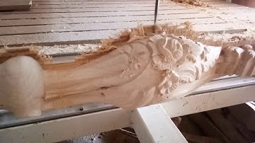Sofa Leg finishing 4Axis Rotary Design carving