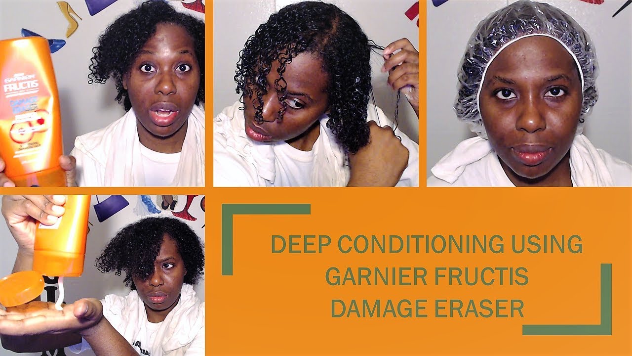 Deep Conditioning Using Garnier Fructis Damage Eraser