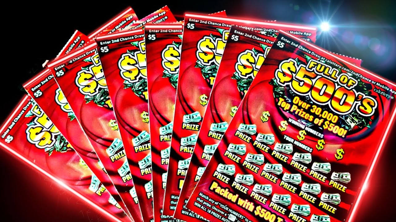 💰FULL OF 500s💰😀 🔴8Tickets in a Row 💰Top prize of 500! California