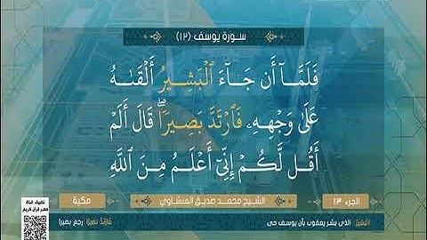 المنشاوي في تلاوة خاشعة من سور يوسف والرعد وإبراهيم 📖