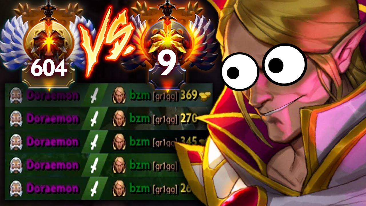 WHEN THE TOP 9 BZM PLAYS INVOKER AT SEA SERVER | Dota 2 Invoker - YouTube