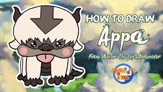 Drawing for Kids - How to Draw  Appa - Avatar: The Last Airbender - Art for Kids - Cartoon drawing