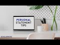 personal statement tips | scholar noire