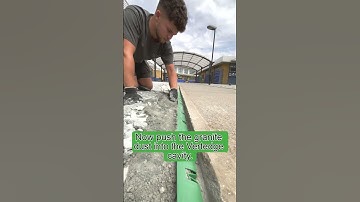 How to in fill Vertedge once fixed in place