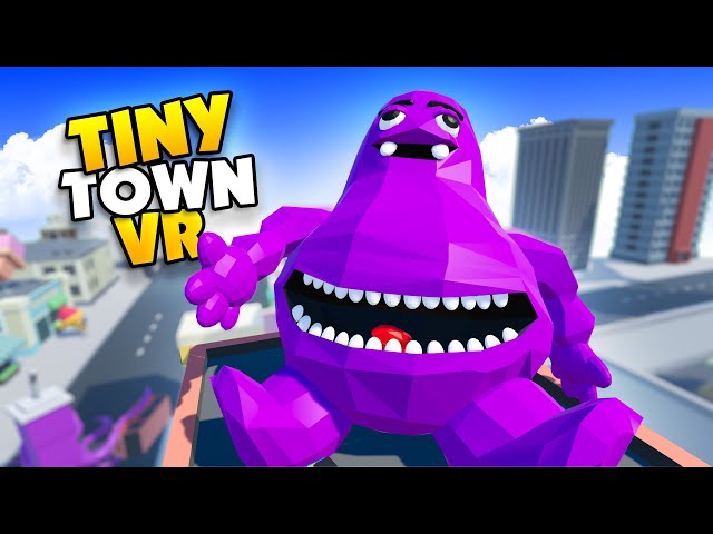 GRIMACE Has Evolved Into a CITY Destroying Monster in Tiny Town!
