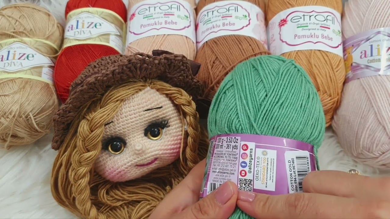 BALKIZ 4.BÖLÜM ŞAPKA VE ELBİSE YAPIMI englishsubtitle amigurumi doll