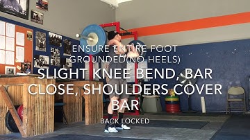 Power Clean w/Pause Above Knee