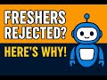 Why freshers don't have openings in UiPath? Why hiring platform asks only 2 to 4 years of experience