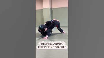 Arm bar finish after being stacked