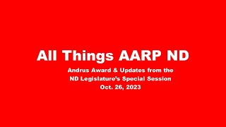 All Things AARP ND  October 26