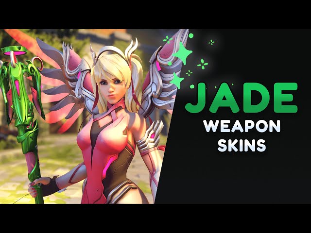 MERCY JADE WEAPON SKINS SHOWCASE - First u0026 Third Person For Every Legendary! class=