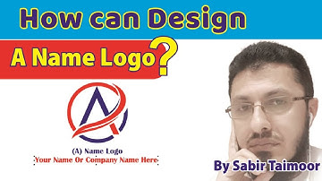 How can Design A Words Logo In CorelDRAW | Sabir Taimoor