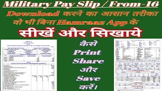 How to Download Military Payslip From Hamraaz app Step to Step screenshot 4