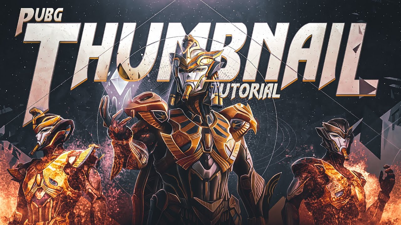 Make this Pharoah X suit inspired PUBG thumbnail on Android | Livestream Thumbnail tutorial | PSCC