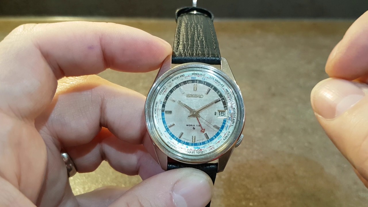 1968 Seiko World Time vintage watch 6117-6019 - YouTube