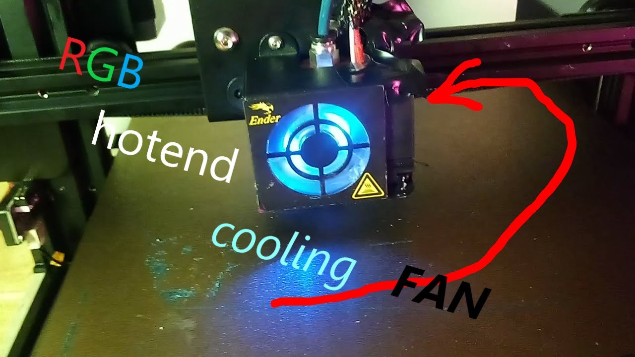 RGB Hotend cooling fan    Printer vlog day 5