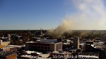Timelapse of Graystone Inn fire