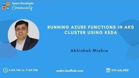 Running Azure Functions in AKS Cluster using KEDA