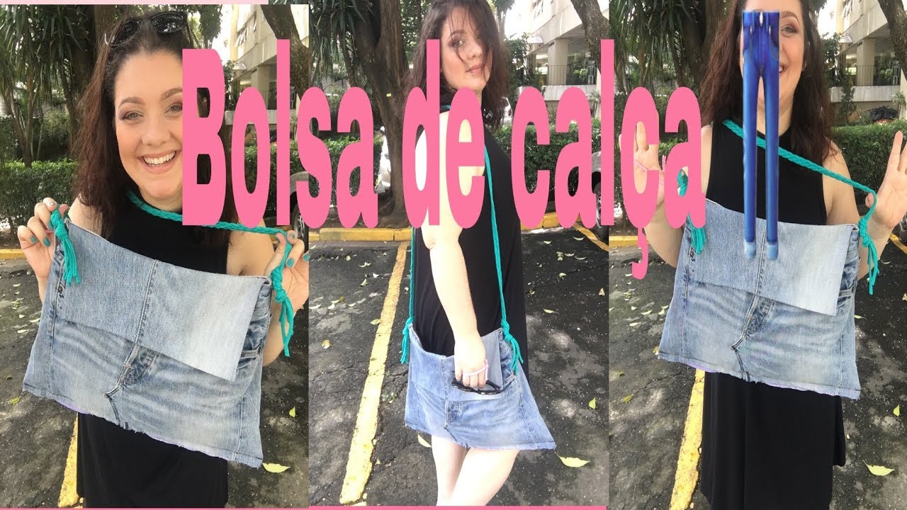 bolsa de calça jeans velha