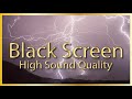 SLEEP INSTANTLY Rain &amp; ThunderStorm For Deep Sleeping Relaxation Studying Insomnia Black Dark Screen