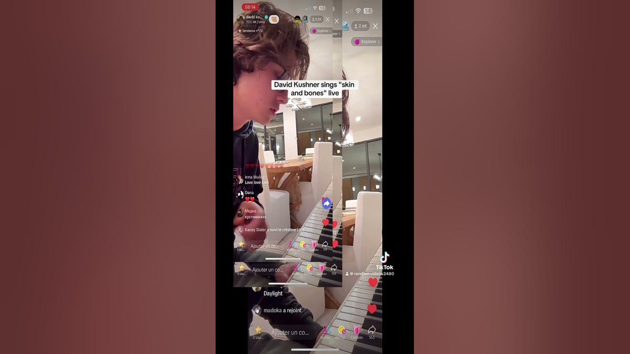 "Skin and bones" David Kushner live #shorts #singer #daylight #viral #fyp #davidkushner #skin #and