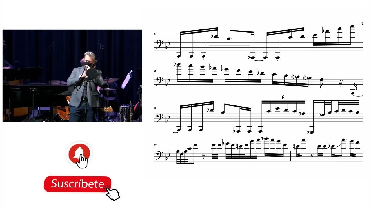 Marshall Gilkes "Puddle Jumping Cadenza Live" Transcripción YouTube