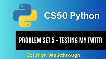 CS50 Python 2025 – Problem Set 5: Testing my twttr | Full Solution