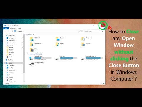 Video: How To Close A Window On The Desktop