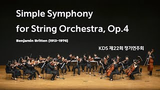 Simple Symphony for String Orchestra, Op.4 / Benjamin Britten (1913~1976)