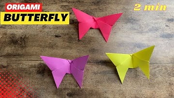 How to Fold a Beautiful Easy Origami Butterfly (Tutorial)